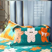 Old-fashioned pillow towel washed cotton pillow cotton non-slip does not fall off a pair of double-sided high-end cotton European cushion towel