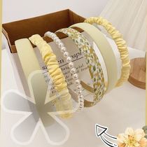 Hair Stirrup Retro Port Wind Elegant Pearl Head Stirrup Wash Face Press Effie Hair Accessories Sweet Mesen Ensemble Super Fairy Chopped