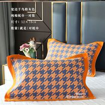 Child Pillow Towel Summer Nordic Wind pair Net Red Superior Atmospheric style Soft Suction Sweaty Single Gauze Cotton