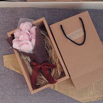 Girl Gifts Recommend Small Red Book Soap Flowers Romantic Gift Box Send Girlfriend Girl Creative Rose Ritual Sensation Bouquet