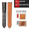 Suitable for Omega Butterfly Watch Strap, Men's Genuine Leather, Original Omega Seamaster Speedmaster Watch Strap, Women's Butterfly Buckle 20mm19
