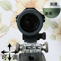 Special optical adjustable rail for cross owl slingshot high-definition single-barrel 10x telescope sight