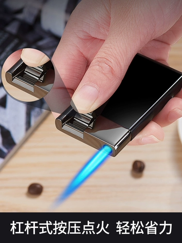 Мужская ветрозащитная высококлассная ультратонкая креативная зажигалка, делается под заказ, популярно в интернете, подарок на день рождения