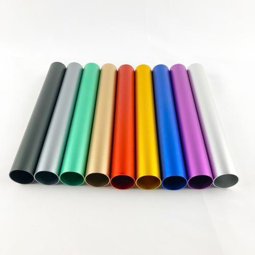Aluminum tube Color aluminum tube Color aluminum alloy tube sandblasted anode oxidation CNC machined with zero cut customizable-Taobao