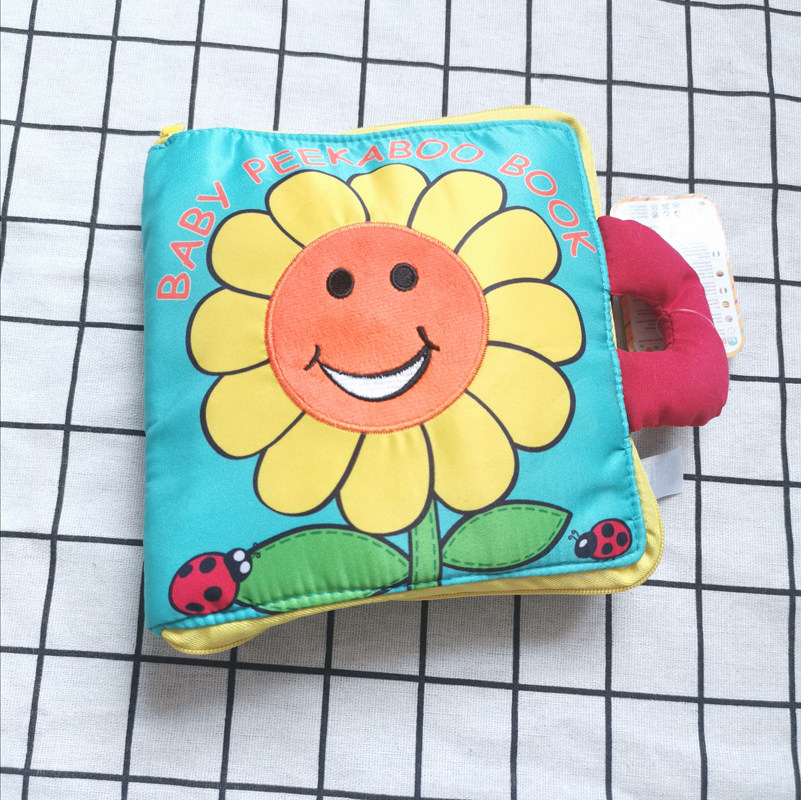 Baby cloth book early education can't tear up 3-12 months children's trembles 3D three-dimensional baby kindergarten Enlightenment Toy Book
