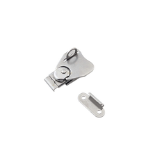 On the leaf rotating locking butterfly hasp with padlock hole anti-vibration industrial locking battery box buckle stainless steel