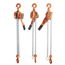 Body-sculpted hand hoist lifting hoist lifting gourd manually hand shake gourd handplate tightener 075 ton 3 m