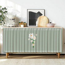 Cabinet Shade cupboard Debris Shade shade Magic Stick Bookcase Dust-Proof Cloth Curtain TV Cabinet Slide Rail Type curtain