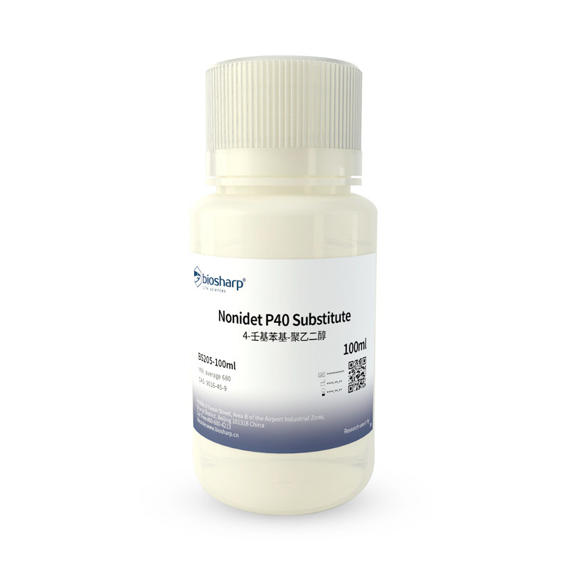 Biosharp BS205-100ml/500ml  NP-40/Nonidet P40 Substitute 4-壬基苯基-聚乙二醇