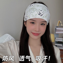 Pure cotton type A confinement headband hat summer breathable thin maternity headscarf spring and autumn postpartum forehead hair bundle