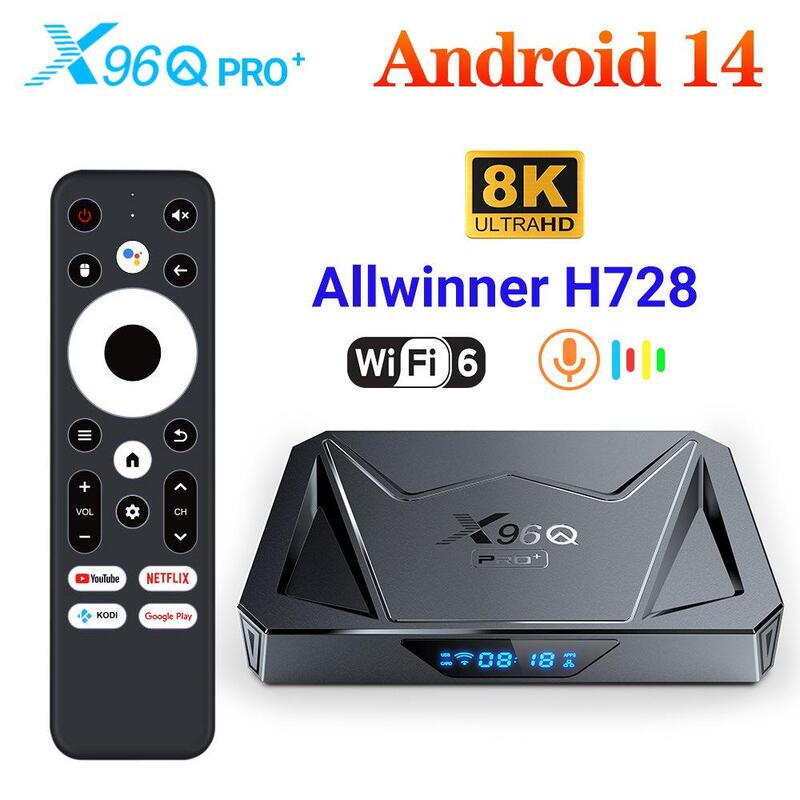 X96Q Pro+ Allwinner H728 Android14 8K 1000m Network Port Wifi6 Android Box Tv Box X96Q Pro+ Allwinner H728 Android14 8K 1000m Network Port Wifi6 Android Box Tv Box