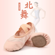 Beiwu elastic dance shoes for women with soft soles Chinese dance classical ballet practice adult art exam special elastic mesh cat claws