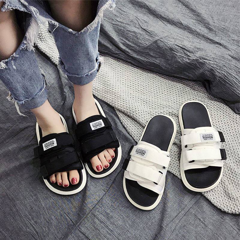 Sandals suitable for fat and wide feet, net red ins new sandals and slippers, women's summer outer wear, student Korean fashion word