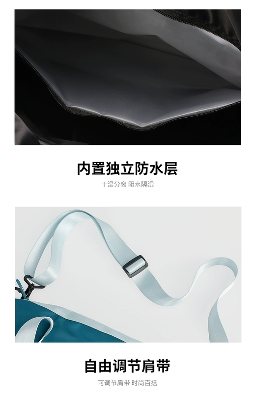 Túi bơi Mizuno nữ tách khô và ướt dung tích lớn thể dục thể thao ba lô chống thấm nước nam đeo chéo túi thiết bị bơi lội