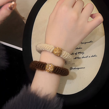 High-End Rhinestone Bead Hair Tie for Women, 2024 New Classy Hair Rope for Ponytail, Hair Accessory