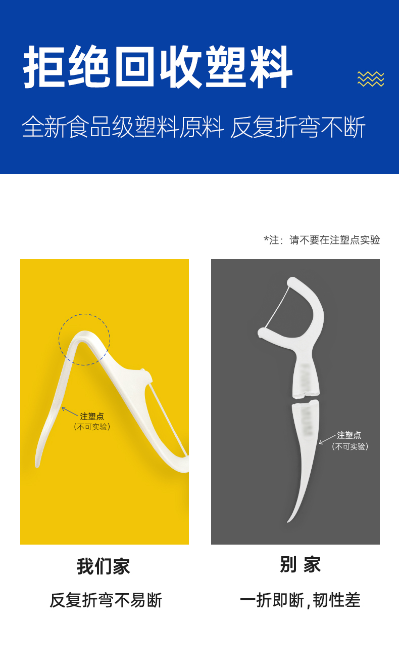 明朗 超细牙线棒 50支*10袋 图7