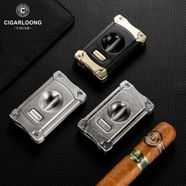 CIGARLOONG Cigar Cutter Stainless Steel Sharp Cigar Scissor V-shaped Portable Cigar Cutter Cigar Cutter