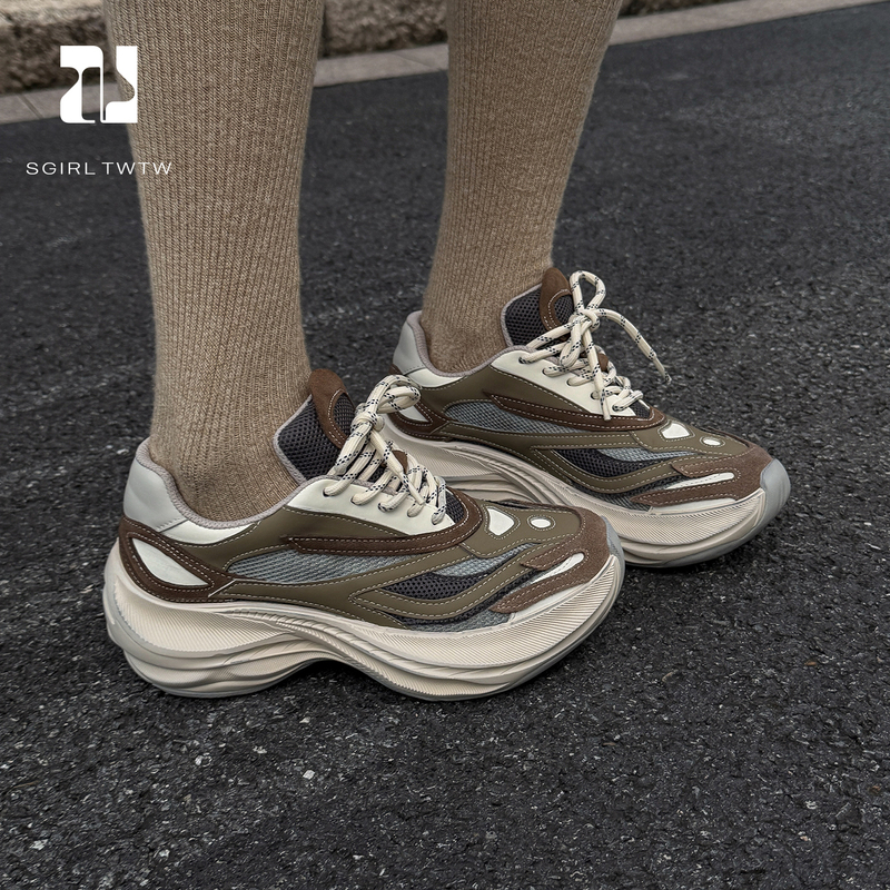 Sgirl Women's Shoes/Retro Thick-Soled Dad Shoes for Women 2026 New Style Height-Increasing Breathable Sports Casual Shoes Trendy Sgirl Women's Shoes/Retro Thick-Soled Dad Shoes for Women 2026 New Style Height-Increasing Breathable Sports Casual Shoes Trendy