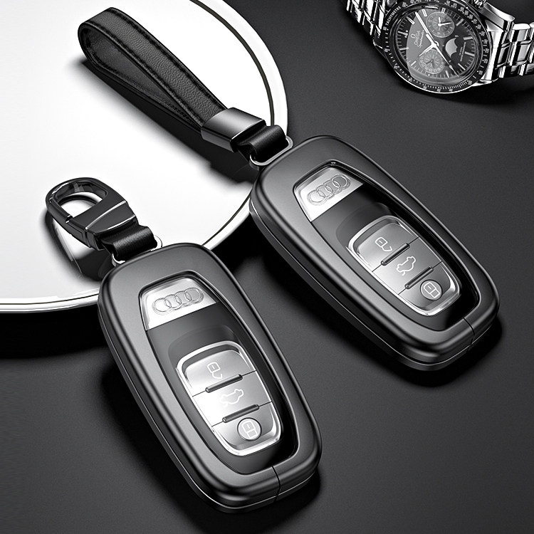 Audi A6L A4L Q5L key sleeve A5 A3 A3 Q2L Q2L Q7 Q7 remote control metal protection shell bag buckle