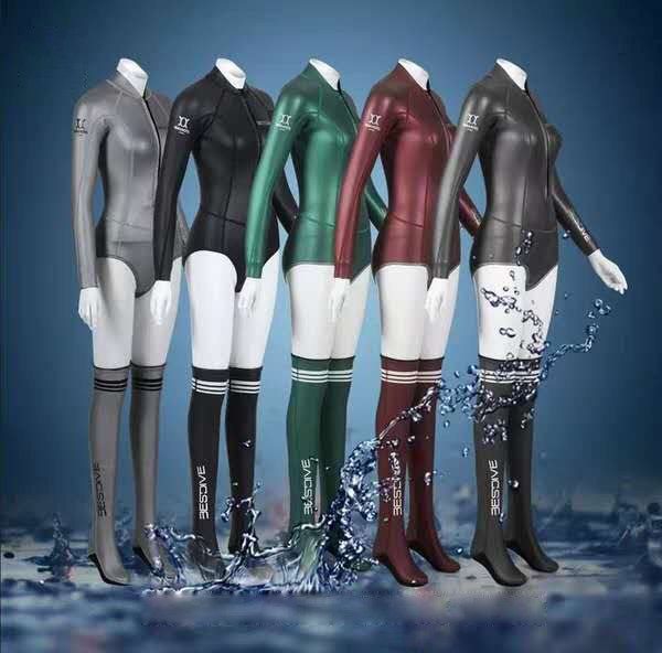 BESTDIVE 2mm 3mm super elastic colorful over-the-knee stockings free diving stockings wear-resistant non-slip warm