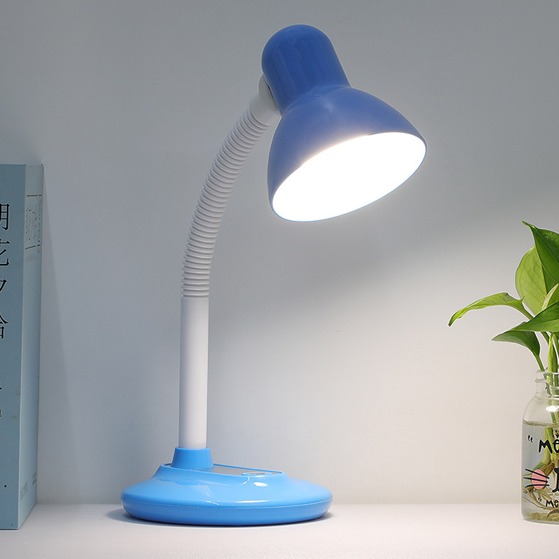 Eye protection led desk lamp study desk dormitory plug-in student adult metal simple office no stroboscopic reading light