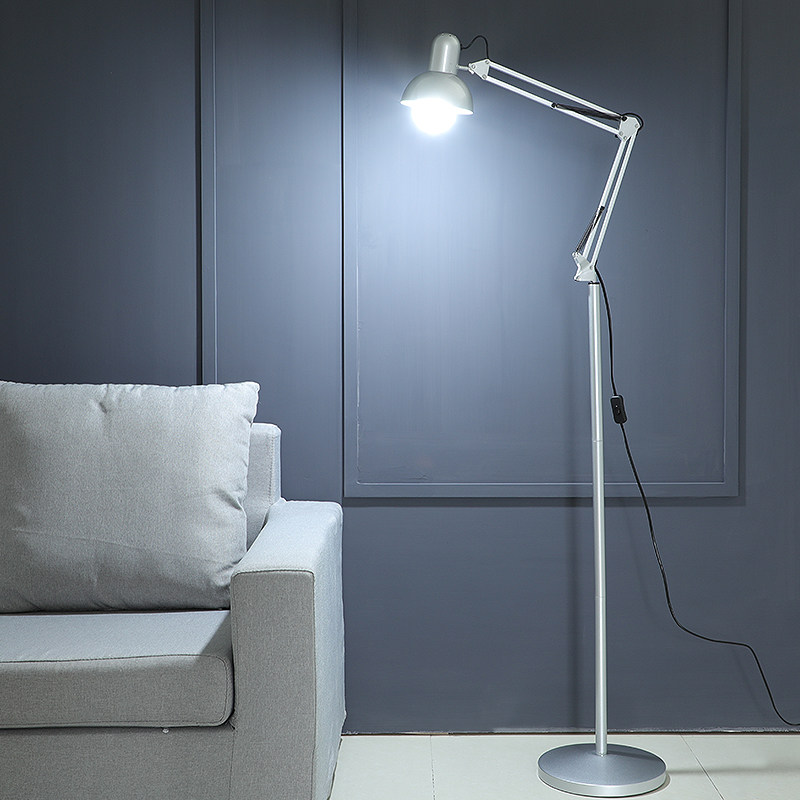 American-style long-arm folding photography bedroom living room study vertical learning piano telescopic eye protection LED floor lamp