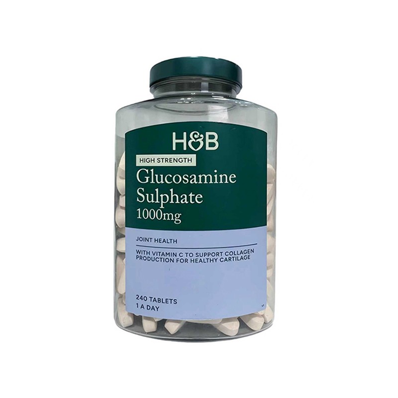 HOLLAND BARRETT/荷柏瑞 氨糖维骨力硫酸氨糖1000mg 240粒/瓶