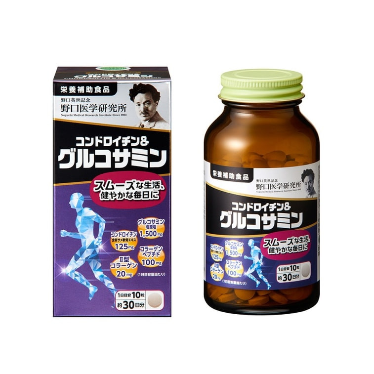 日本 野口医学研究所 鲨鱼软骨素修复破损软骨组织 300粒
