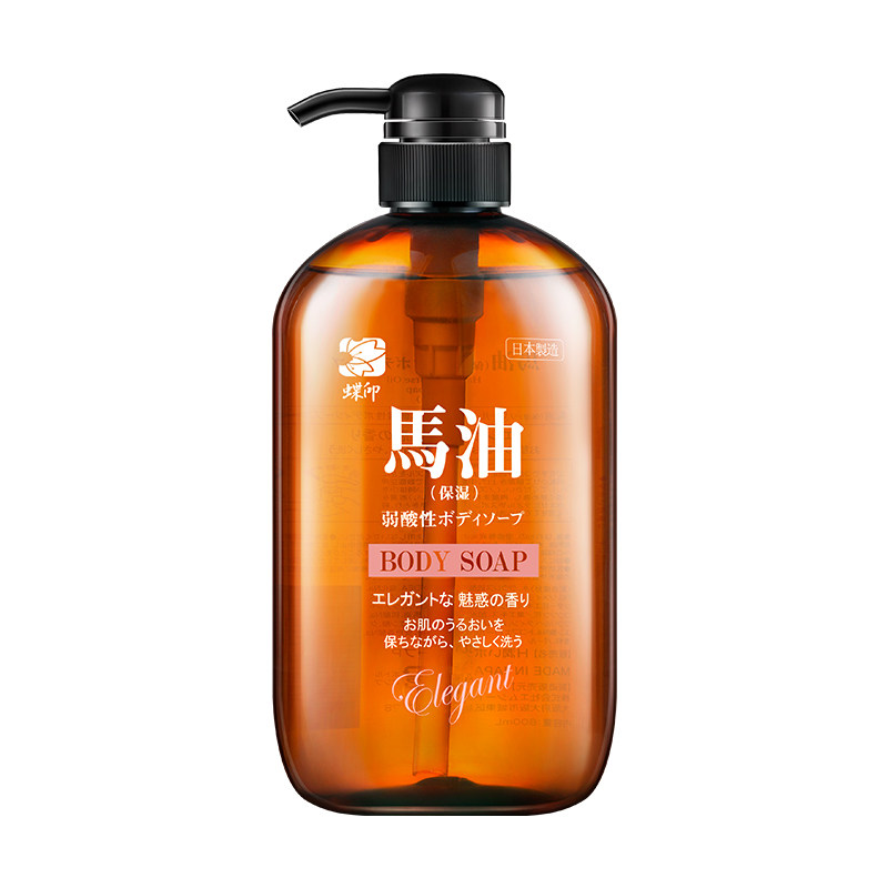 蝶印 保湿精华马油 马油珍珠精华沐浴露600mL