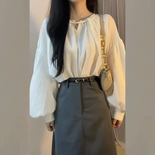 Демисезонная рубашка, сексуальный лонгслив, французский стиль