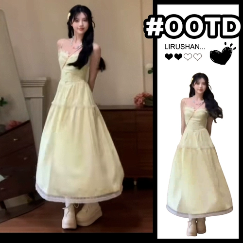 Милое платье, летний наряд маленькой принцессы, длинная юбка, французский стиль