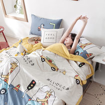 Japan soybean fiber full cotton summer air conditioning to be cool by 100% pure cotton thin quilt single spring and autumn can be machine washable