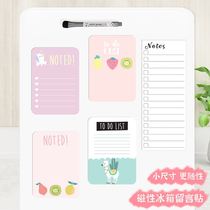 Small blackboard refrigerator stickers message board rewritable magnetic stickers notes magnetic suction whiteboard sticky stickers magnetic calendar week plan