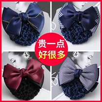 Head flower 2021 new senior nurse net pocket bank employee career hair net female flight attendant dish hair jewelry summer