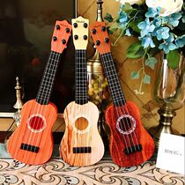 Childrens music small guitar can play medium Ukulele simulation musical instrument piano Male and female baby toys 3-12 years old