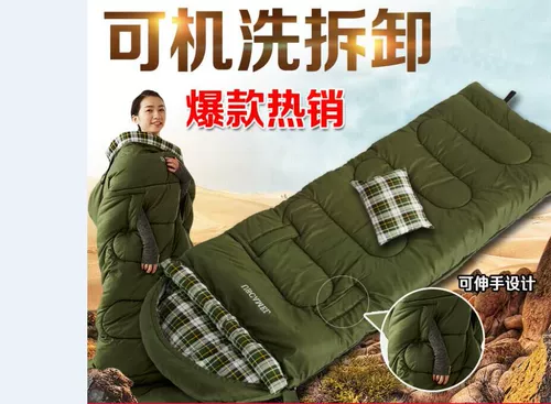 Удерживающий тепло дорожный хлопковый портативный спальный мешок для кемпинга для путешествий