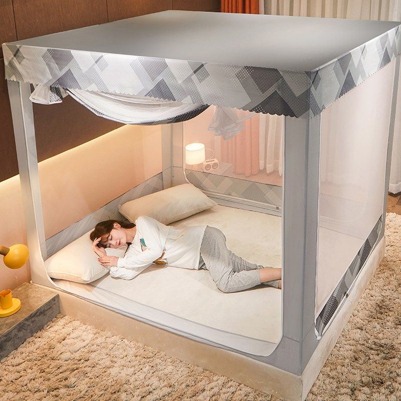 Mosquito nets Mongolia bag anti-fall children Home bracket convenient to unpack 2021 new dust top cloth 1 5m