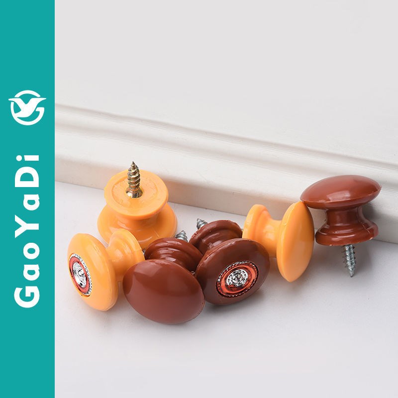 Self-tapping single-hole round plastic inlaid drill small handle modern minimalist drawer clothes cabinet overall cupboard furniture door handle hand pull handle