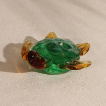 Emulation Glazed Gold Money Tortoise Turtle Turtle Zibo Glazed Bonsai Fishing Vat Feng Shui Furnishing Marine Animals