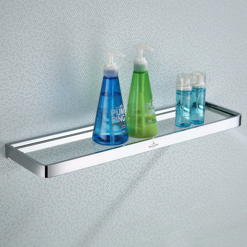 Villeroy & Boch all-copper solid bathroom glass countertop cosmetic rack hotel hand washing powder room rack