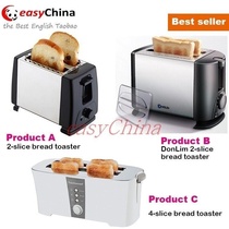 bread toaster 2 4 slice stainless maker steel wide slot