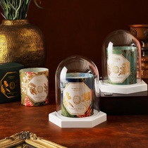 carriere freres French botanist scented candle dust-proof glass candle shade scented white porcelain candle cover