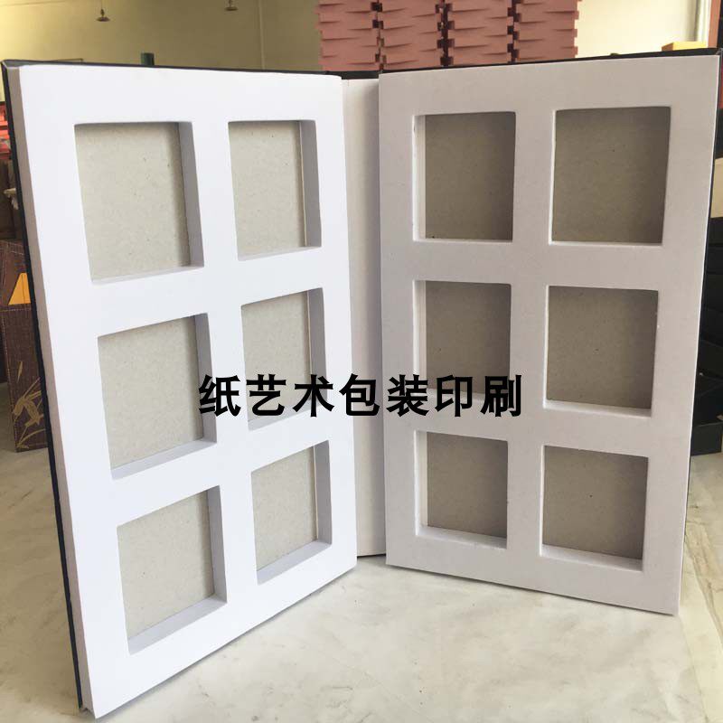 Folded color card book sample book custom solid wood floor material cabinet wooden door marble EVA sponge sample book