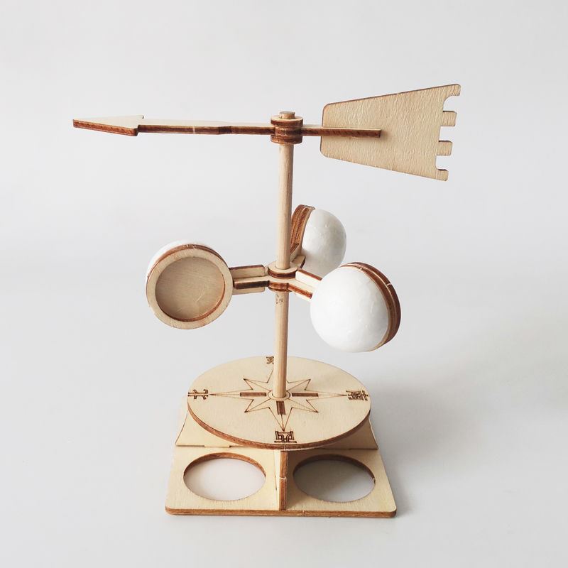 Wind vane for small production Children's science Experimental materials Science and technology Small inventive Artisanal Diy Puzzle Toys