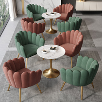 Light Extravaganza Modern Guests Small Roundtable Casual Negotiation A Table Of Four Chairs Beauty Salon Reception Talks Table And Chairs Combination Suit
