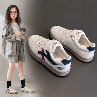 British next sara children's white shoes trendy girls' shoes 2024 spring and autumn boys' sneakers sports shoes breathable