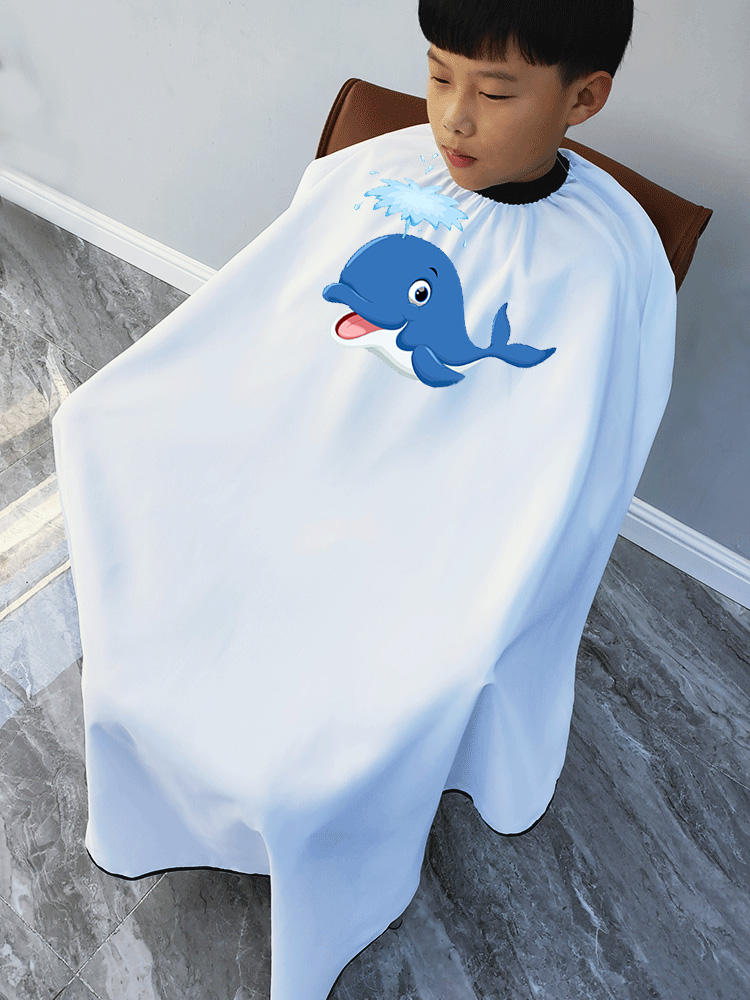 Children's hair-cutting cloth Cloak Children's hair-cutting cloth Non-stick hair-cutting cloth Hair salon-specific children's hair-cutting cloth