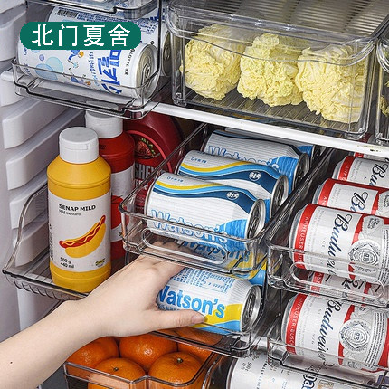 Fridge Drink Intake Theorizer Rolling Rack Kitchen containing box Pop Can Coke snow Bike finishing rack storage box-Taobao