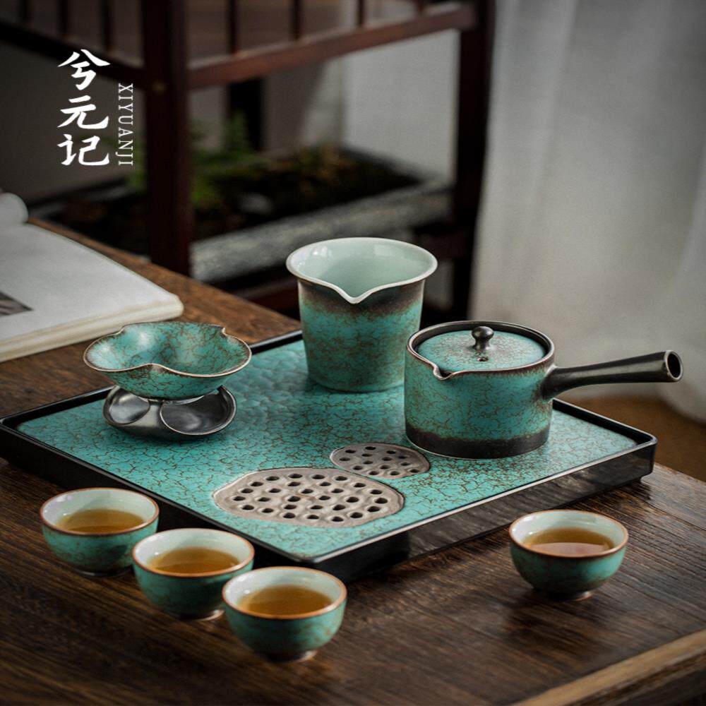 Japanese-style teapot teacup tea set set household light luxury high-end living room tea small ceramic Kung Fu office reception guests