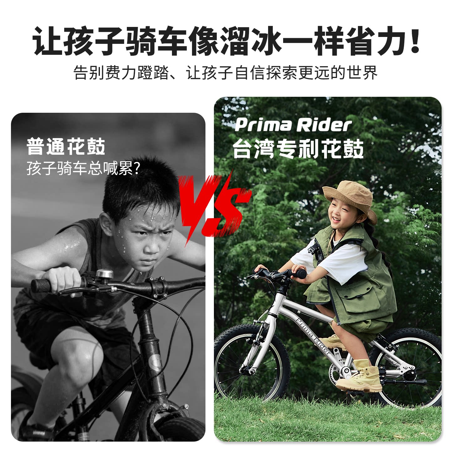 亲子骑行新体验 👪 自行车界的新星 - Prima Rider冠军儿童自行车-自行车-淘宝好物网